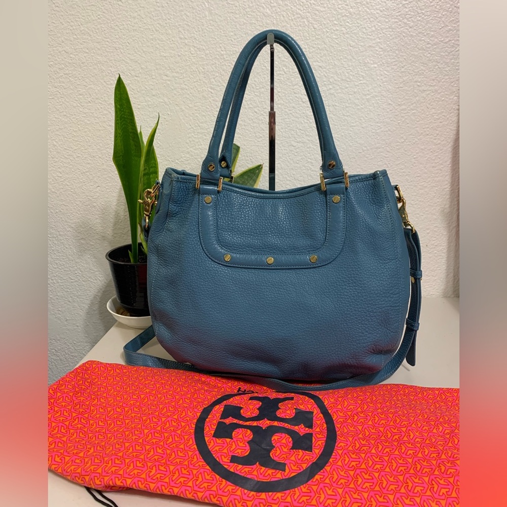 💕👜TORY BURCH Amanda Leather Hobo Bag💕👜👜 - Picture 2 of 11